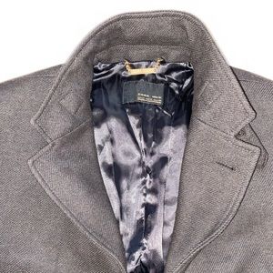 Zara man black trench coat